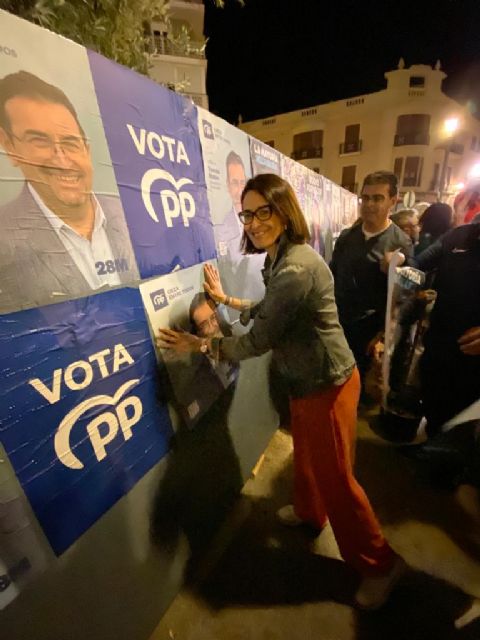 Acto pegada de Carteles Elecciones 28M. PP Cieza - 4, Foto 4