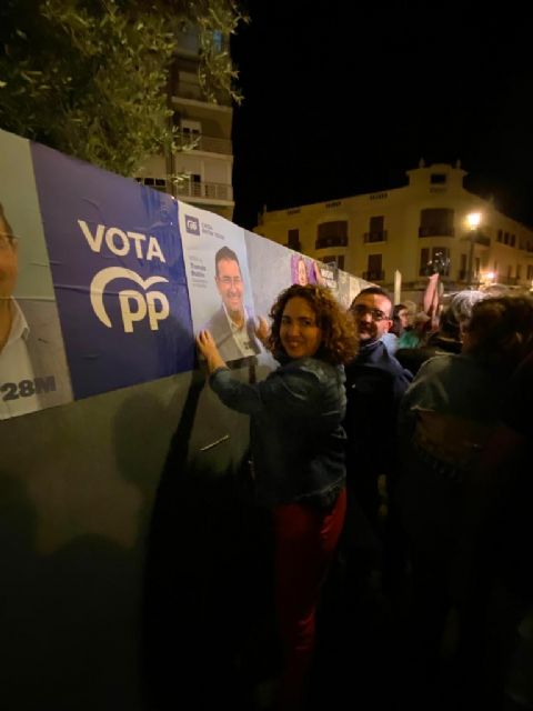 Acto pegada de Carteles Elecciones 28M. PP Cieza - 5, Foto 5