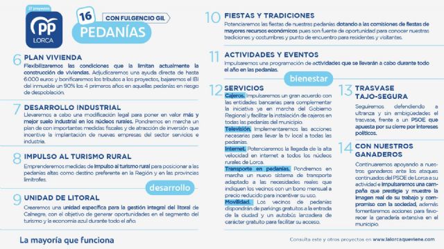 Las pedanías recibirán 10 millones de inversión, contarán con brigadas permanentes de limpieza y mantenimiento y recuperarán la presencia de Policía Local - 2, Foto 2