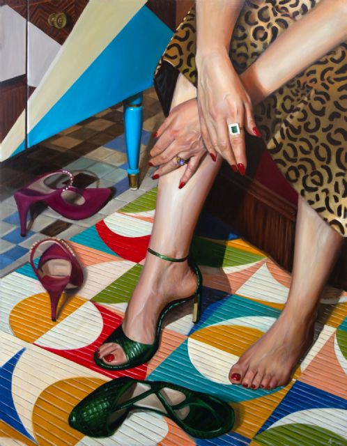 'Siempre bolsos y tacones a juego', del pintor Antonio Ovejero, obra invitada del III ciclo 'El Solo de Las Claras' - 2, Foto 2