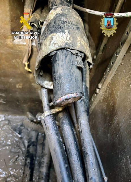 Detenidos los tres miembros de un grupo criminal mientras robaban cable de telefonía en Bullas - 4, Foto 4
