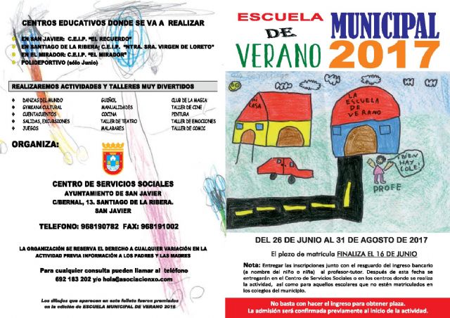 La Escuela Municipal de Verano abre sus puertas para niños de 3 a 12 años, del 26 de junio al 31 de agosto - 1, Foto 1