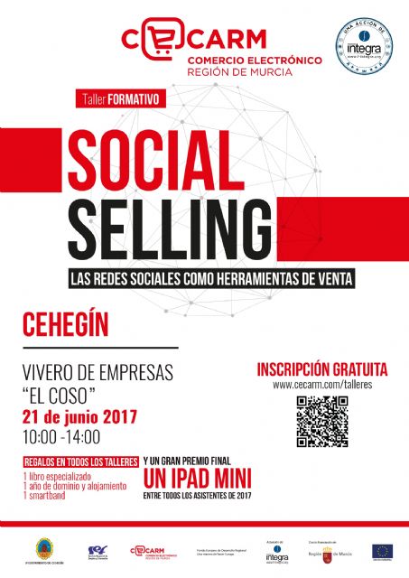 Abierto el plazo de inscripción de un taller formativo CECARM para aprender a vender a través de las redes sociales - 1, Foto 1