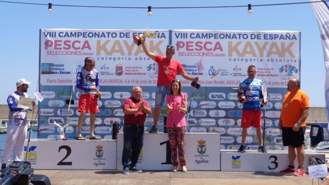 Plata para La Región de Murcia en el VIII Campeonato de España de Pesca Selecciones desde Kayak, Categoría Absoluta que se celebró el pasado fin de semana Águilas - 2, Foto 2