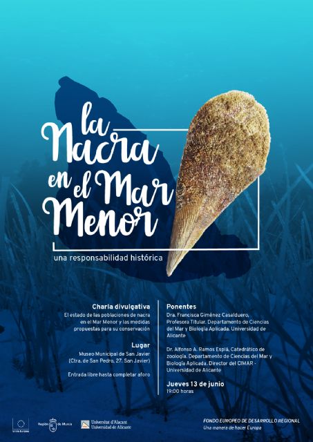 El museo municipal de San Javier acoge una charla sobre el estado de las poblaciones de Nacra del Mar Menor - 1, Foto 1
