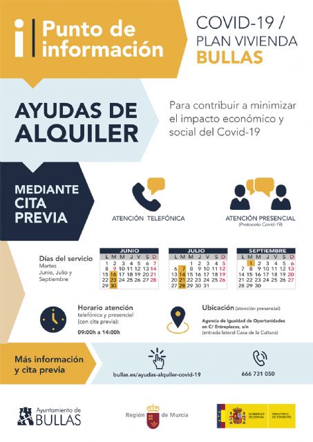 Punto de información para ayudas de alquiler Covid-19 - 1, Foto 1