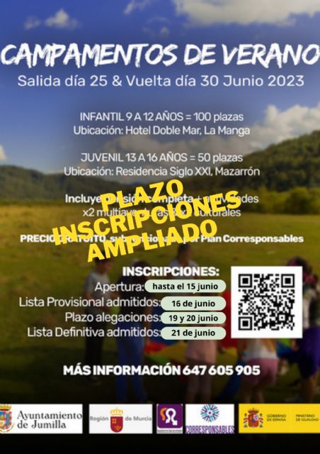 Ampliación plazos Campamentos de Verano - 2, Foto 2