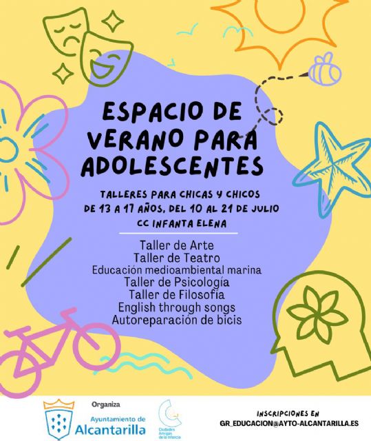 Abierto el plazo de inscripción para los talleres de verano para adolescentes y jóvenes de 13 a 17 años - 1, Foto 1
