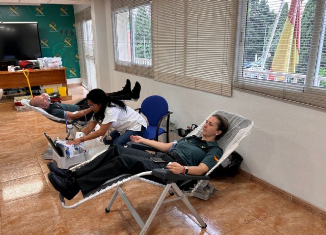 La Guardia Civil colabora altruistamente en la campaña de donación de sangre en Murcia - 2, Foto 2