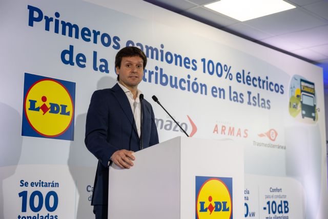 Lidl presenta los primeros camiones eléctricos del sector de la distribución en Canarias - 2, Foto 2