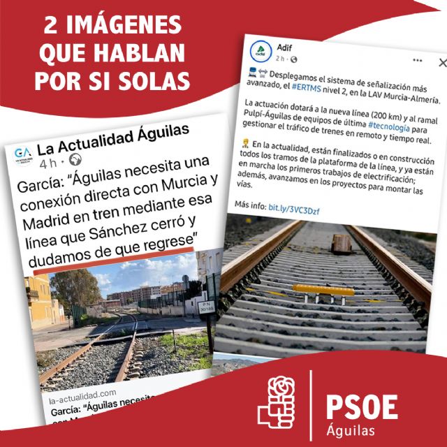 Ante la difamación, hechos: El Gobierno de España sigue dando pasos para que Águilas cuente con un tren del siglo XXI - 1, Foto 1