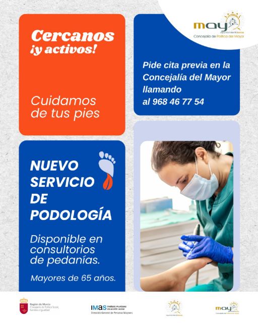 El Gobierno de Lorca pone en marcha un servicio de podología para acercar la atención sociosanitaria a más de 900 mayores de las pedanías - 1, Foto 1