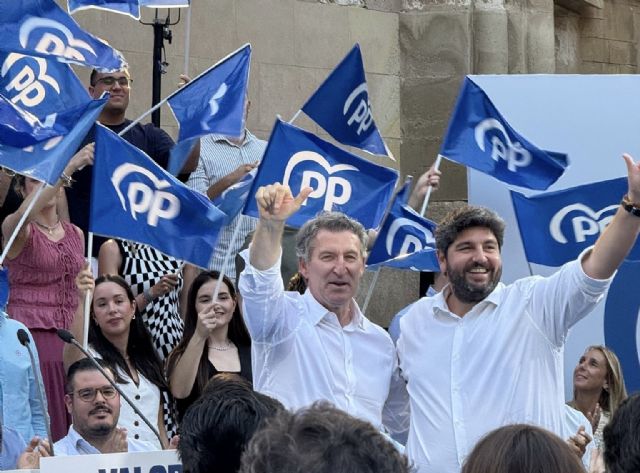 Núñez Feijóo congrega en Murcia a más de 1200 personas, entre las que estuvieron muchos aguileños del Partido Popular - 1, Foto 1