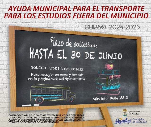 La cuantía de las ayudas complementarias al transporte fuera del municipio de Águilas se incrementan este año un 13% - 1, Foto 1