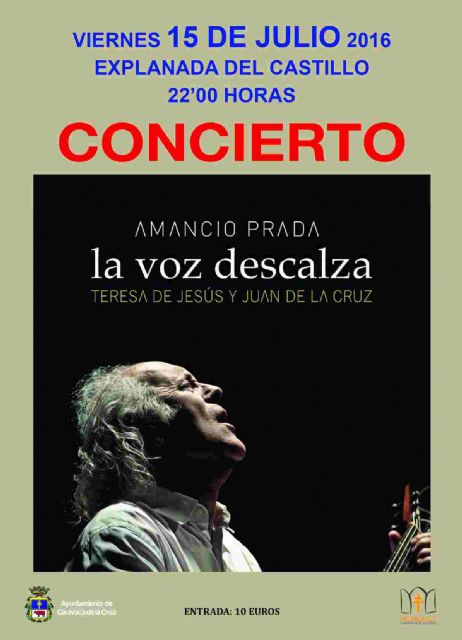 Amancio Prada canta a Santa Teresa y a San Juan de la Cruz este viernes en Caravaca - 1, Foto 1