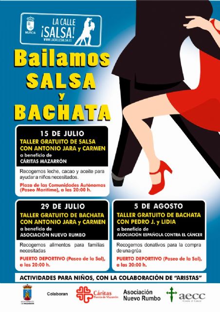 La calle salsa lleva a Puerto de Mazarrón talleres gratuitos de bailes latinos - 2, Foto 2
