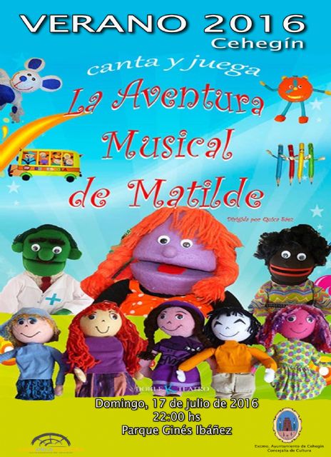 La aventura musical de Matilda llegará este próximo domingo, para los niños y niñas, dentro de las actividades del Verano - 1, Foto 1