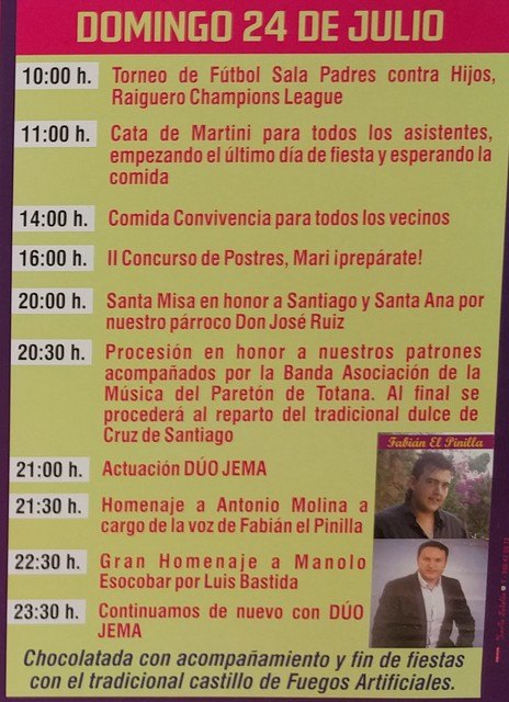 Las fiestas de El Raiguero Bajo se celebrarán del 22 al 24 de julio, en honor a Santiago Apóstol y Santa Ana, Foto 5