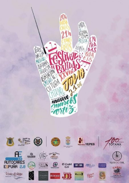 El XXVIII Festival de Bandas de Música “Ciudad de Totana” se celebrará el 21 de julio en el auditorio del parque municipal “Marcos Ortiz”, Foto 3