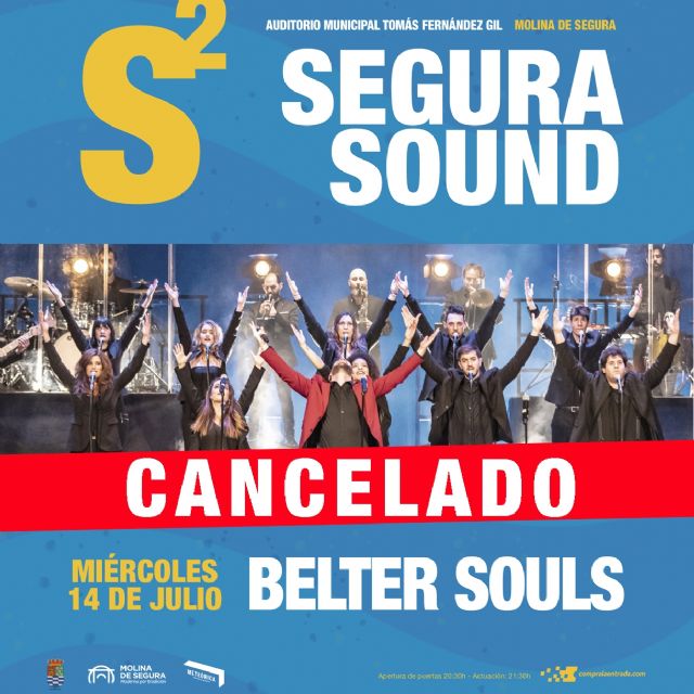 Cancelada la actuación de Belter Souls en el SEGURA SOUND de Molina de Segura, prevista para el miércoles 14 de julio - 1, Foto 1