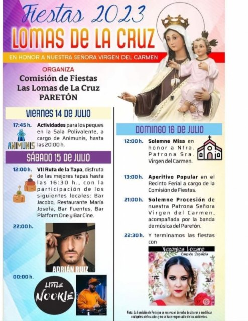 Las fiestas de Las Lomas de la Cruz en El Paretón se celebran este próximo fin de semana con un atractivo programa de actividades, Foto 2