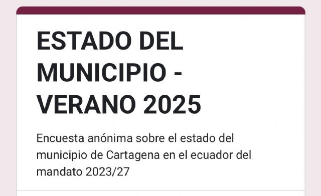 Una encuesta online busca conocer la opinión de los cartageneros sobre el estado del municipio - 1, Foto 1