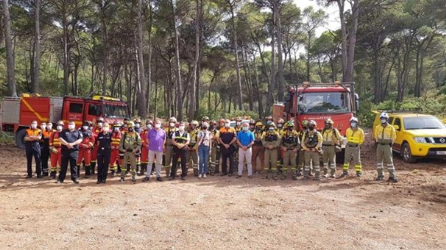 La Unidad Militar de Emergencias y operativos adscritos al Plan Infomur entrenan en Sierra Espuña para luchar contra posibles incendios forestales - 2, Foto 2