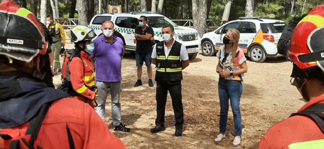 Efectivos del Plan Infomur y de la UME se ejercitan en la lucha contra incendios forestales en Sierra Espuña, Foto 1