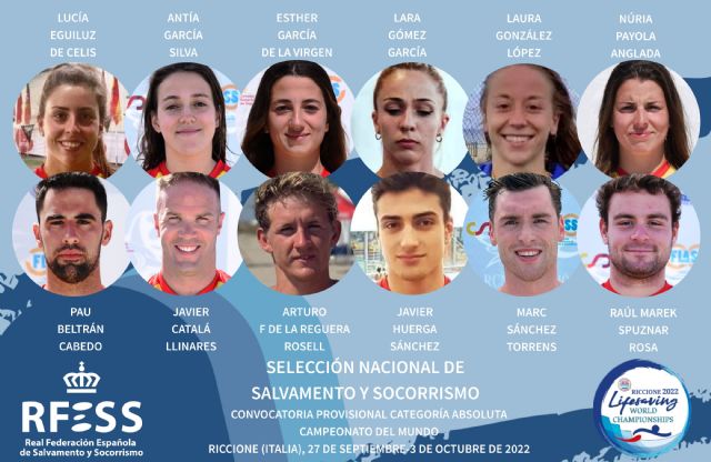 Publicada la convocatoria provisional de la Selección nacional absoluta para el Campeonato del Mundo de Salvamento y Socorrismo - 1, Foto 1