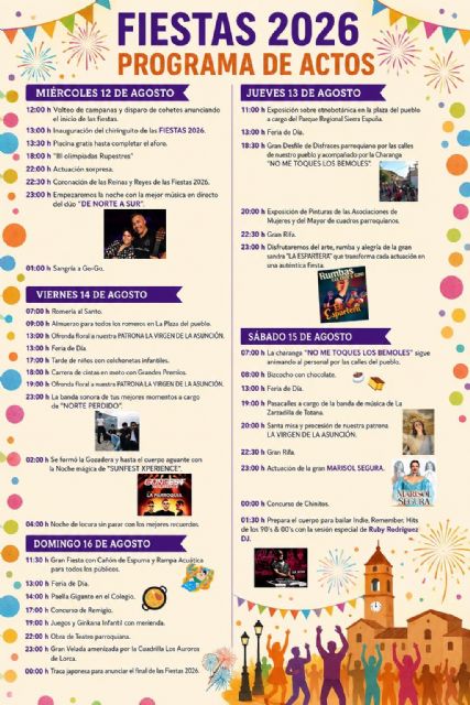 La Parroquia celebra del 12 al 16 de agosto sus fiestas patronales en honor a la Virgen de la Asunción, con un completo programa de actividades para todos los públicos - 2, Foto 2