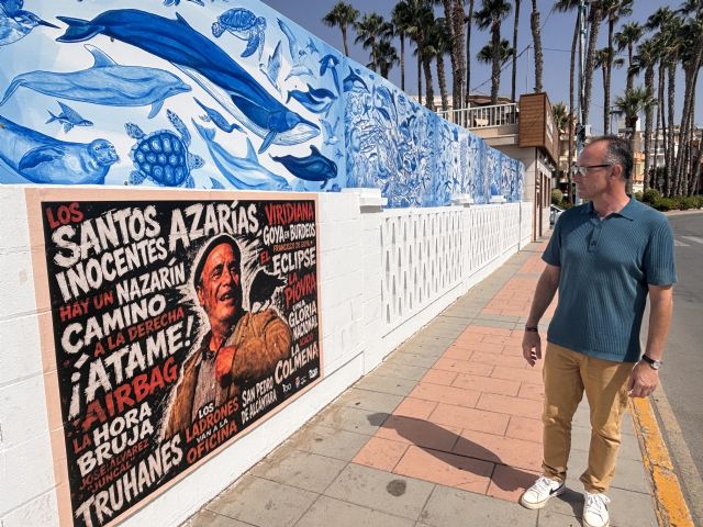 El Ayuntamiento presenta los nuevos paneles perimetrales de la plaza Antonio Cortijos, una ventana a la biodiversidad marina de Águilas - 2, Foto 2