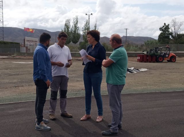 Se inicia la fase final de las obras de la pista de atletismo de Puerto Lumbreras - 2, Foto 2