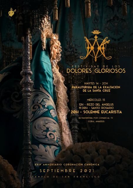 El Paso Azul conmemora la festividad de los Dolores Gloriosos y el XXIV Aniversario de la Coronación Canónica de la Santísima Virgen de los Dolores - 1, Foto 1
