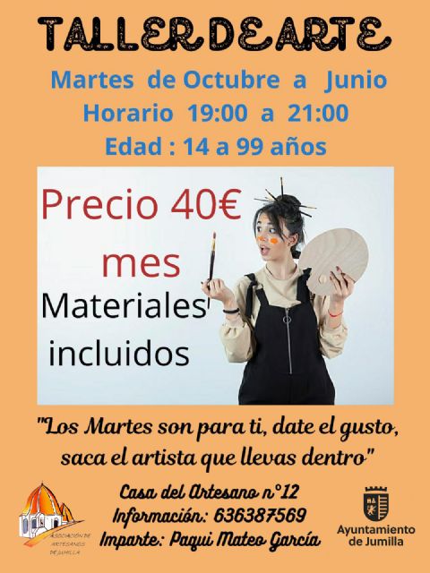 Comienzan los talleres de arte y creatividad en la Casa del Artesano de Jumilla - 2, Foto 2
