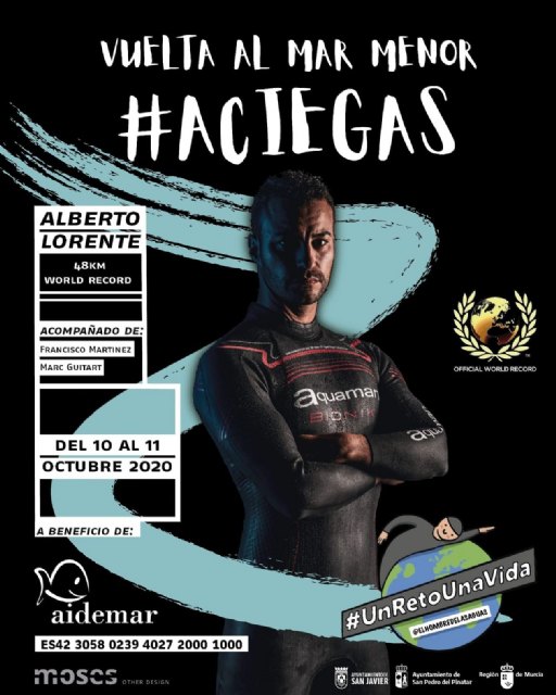 Alberto Lorente consigue el récord mundial de natación a ciegas en mar abierto - 2, Foto 2