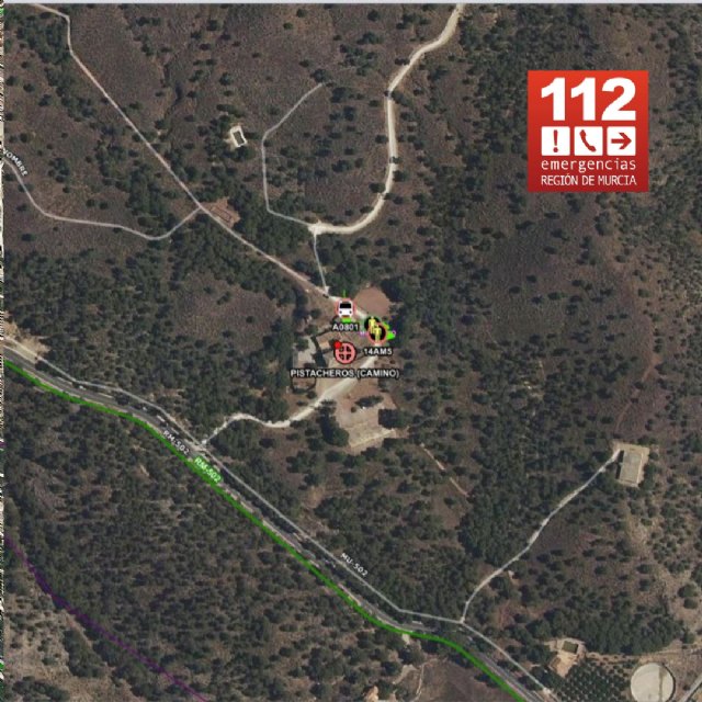 Una senderista resultada herida al sufrir una caída en el Camino de los Pistacheros - 2, Foto 2