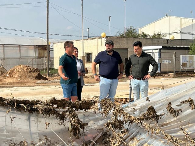 López Miras supervisa el estado de las zonas más afectadas por la DANA 'Alice' en San Javier - 3, Foto 3