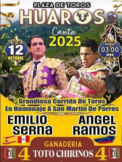 Emilio Serna pone rumbo a Perú para cumplir con tres importantes compromisos taurinos - 1, Foto 1