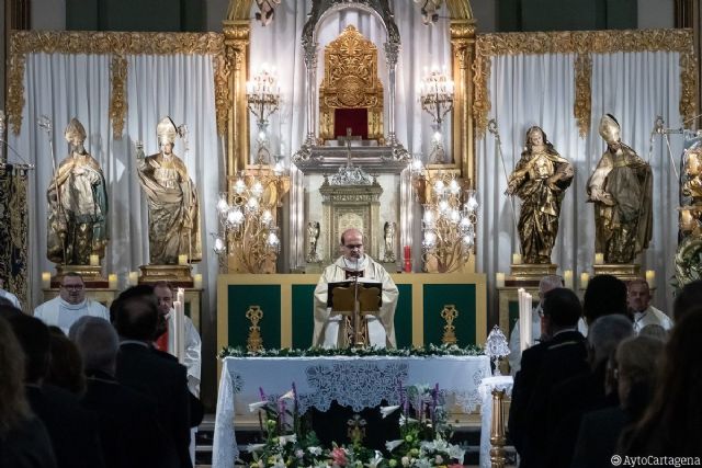 El Ayuntamiento de Cartagena renovó su voto a los Cuatro Santos en la festividad de la Virgen del Rosell - 1, Foto 1