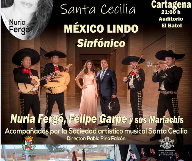 Nuria Fergó, Felipe Garpe y sus mariachis llegan a El Batel con motivo del 125 aniversario de la SAM Santa Cecilia - 1, Foto 1