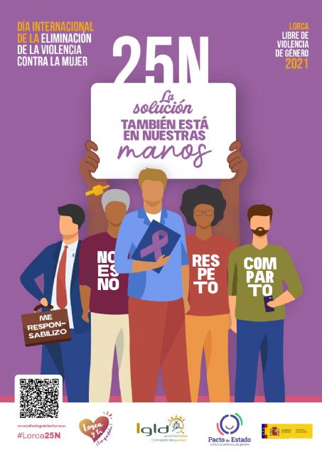 El Ayuntamiento de Lorca conmemora el Día Internacional de la Eliminación de la Violencia Contra la Mujer, 25N, con una programación compuesta por más=e una treintena de actos - 1, Foto 1