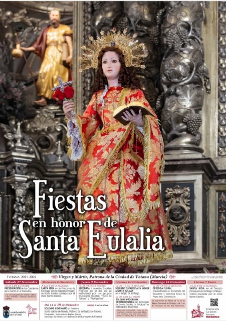 Se presenta el cartel y el programa de actos religiosos de las Fiestas Patronales de Santa Eulalia, Foto 3