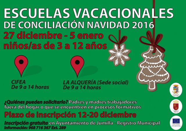 Abierto el plazo de inscripción para las Escuelas de Navidad de Conciliación - 1, Foto 1