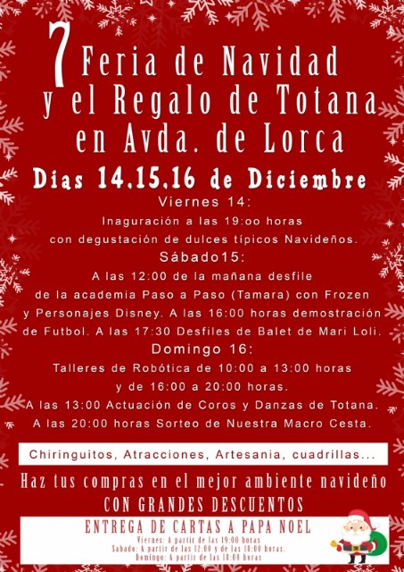 La 7ª Feria de Navidad y el Regalo de Totana, que se celebra en la avenida de Lorca, tiene lugar este fin de semana del 14 al 16 de diciembre, Foto 2