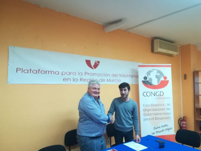 La Plataforma del Voluntariado y la Coordinadora de ONG para el Desarrollo, ambas de la Regin de Murcia, firman un convenio de colaboracin, Foto 1