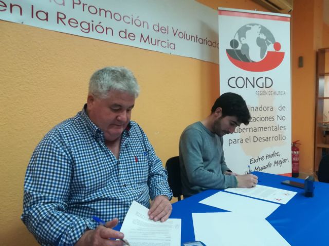 La Plataforma del Voluntariado y la Coordinadora de ONG para el Desarrollo, ambas de la Regin de Murcia, firman un convenio de colaboracin, Foto 2