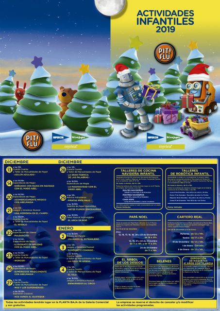 El Corte Inglés e Hipercor del centro comercial Myrtea organiza más de 30 actividades infantiles para Navidad 2019 - 1, Foto 1