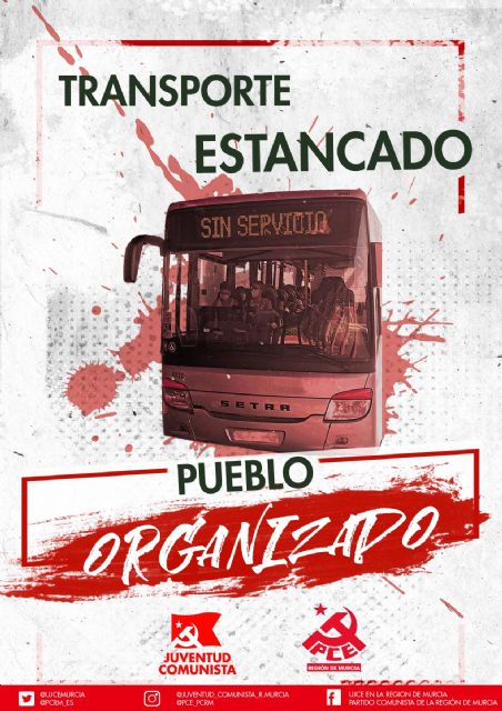 El Partido Comunista y la Juventud Comunista inician una campaña en defensa del transporte público en la Región de Murcia - 1, Foto 1