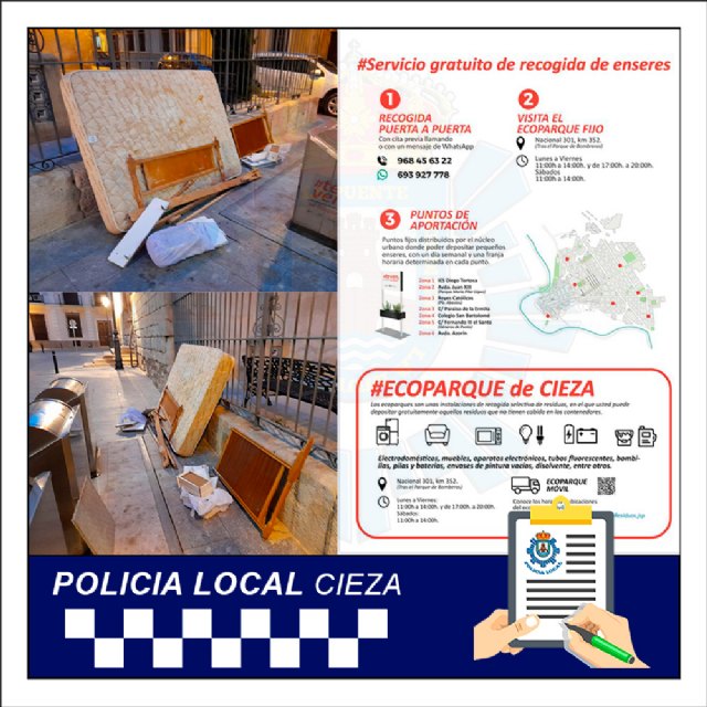 El Departamento de Inspección y Sanciones del Ayuntamiento recibió en noviembre 9 expedientes de la Policía sobre infracciones de limpieza viaria - 1, Foto 1