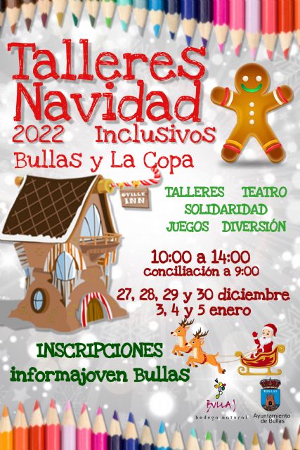 Talleres, juegos y teatro en las escuelas inclusivas por Navidad de Bullas y La Copa - 1, Foto 1